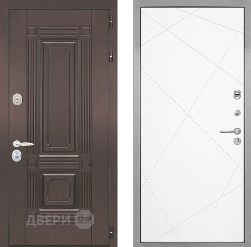 Входная металлическая Дверь Интекрон (INTECRON) Италия Лучи-М Софт милк в Электроуглях