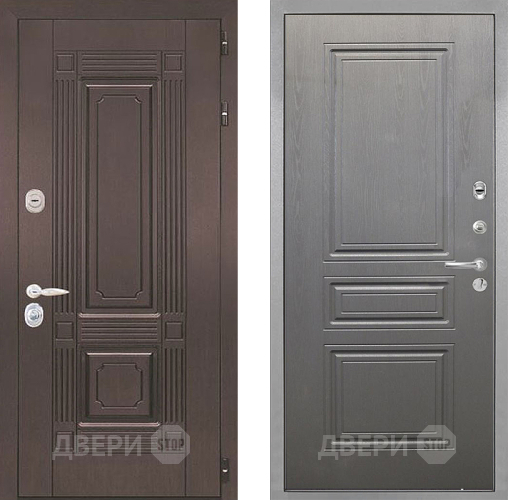 Входная металлическая Дверь Интекрон (INTECRON) Италия ФЛ-243 Графит вуд дуб в Электроуглях