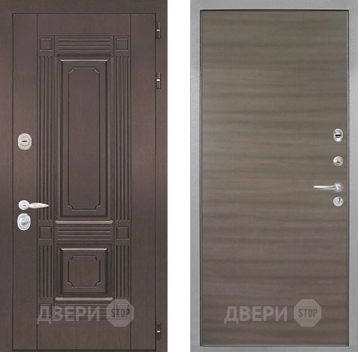 Входная металлическая Дверь Интекрон (INTECRON) Италия Гладкая Дуб тоскано поперечный в Электроуглях