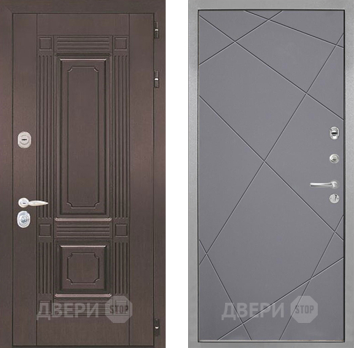 Входная металлическая Дверь Интекрон (INTECRON) Италия Лучи-М Графит софт в Электроуглях