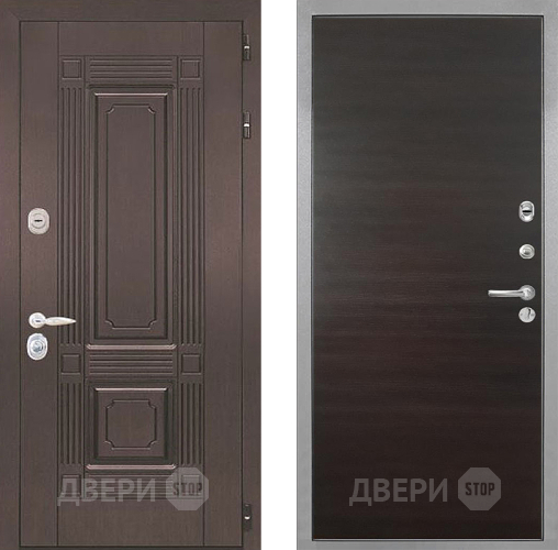 Входная металлическая Дверь Интекрон (INTECRON) Италия Гладкая Эковенге поперечный в Электроуглях