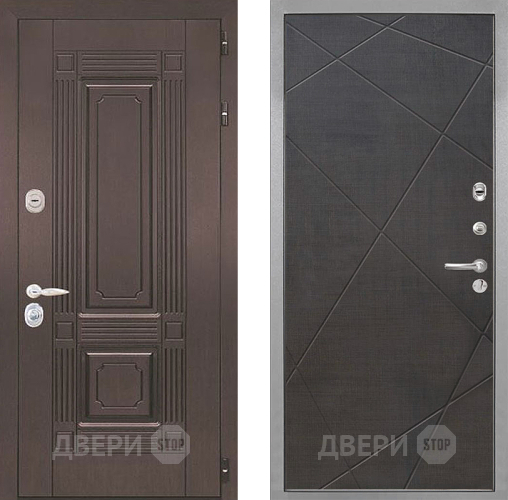 Входная металлическая Дверь Интекрон (INTECRON) Италия Лучи-М Венге распил кофе в Электроуглях