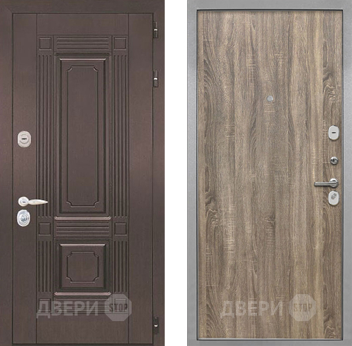 Входная металлическая Дверь Интекрон (INTECRON) Италия Гладкая Дуб турин в Электроуглях
