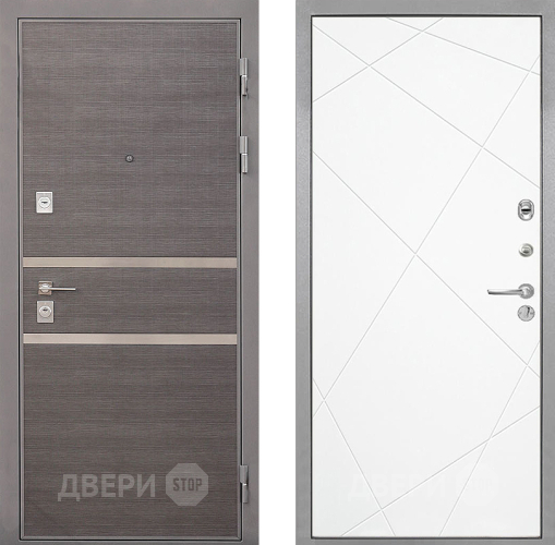 Входная металлическая Дверь Интекрон (INTECRON) Неаполь Лучи-М Софт милк в Электроуглях