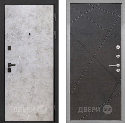 Входная металлическая Дверь Интекрон (INTECRON) Профит Black Мрамор Светлый Лучи-М Венге распил кофе в Электроуглях