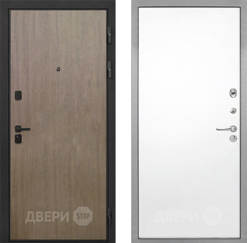 Входная металлическая Дверь Интекрон (INTECRON) Профит Black Венге Коричневый Гладкая Силк Сноу в Электроуглях