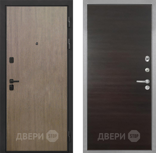 Входная металлическая Дверь Интекрон (INTECRON) Профит Black Венге Коричневый Гладкая Эковенге поперечный в Электроуглях