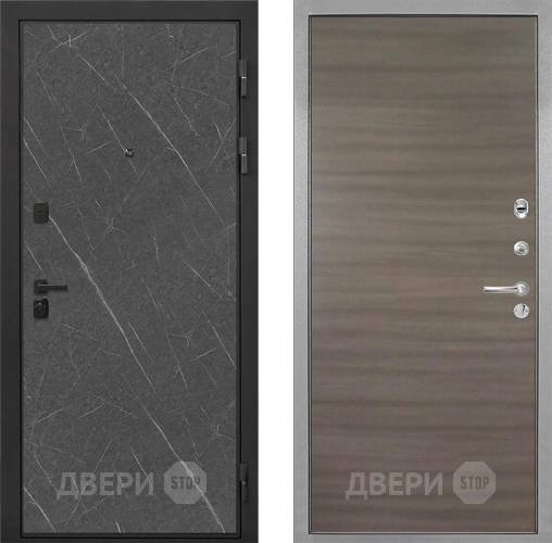 Входная металлическая Дверь Интекрон (INTECRON) Профит Black Гранит Лава Оникс Гладкая Дуб тоскано поперечный в Электроуглях