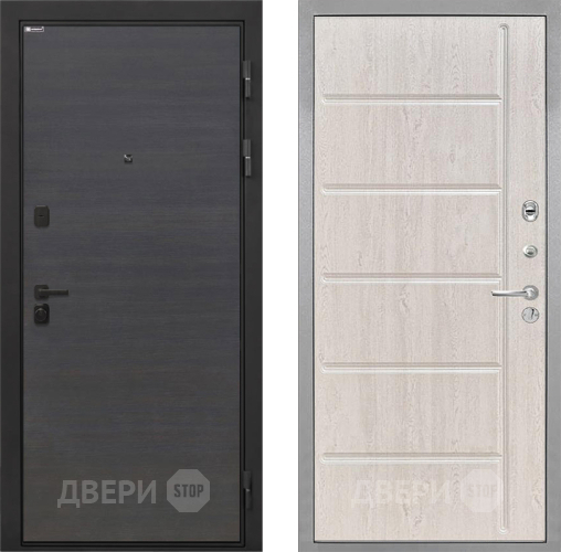 Входная металлическая Дверь Интекрон (INTECRON) Профит Black Эковенге ФЛ-102 Сосна белая в Электроуглях