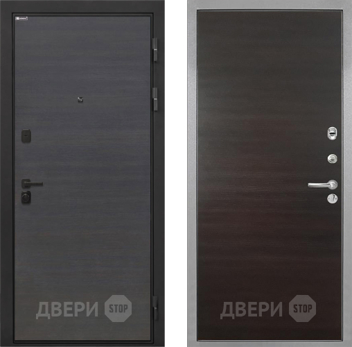 Входная металлическая Дверь Интекрон (INTECRON) Профит Black Эковенге Гладкая Эковенге поперечный в Электроуглях