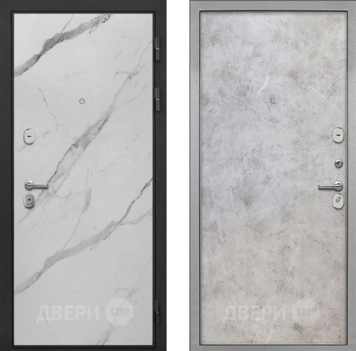 Входная металлическая Дверь Интекрон (INTECRON) Гектор Мрамор Арктик Гладкая Мрамор светлый в Электроуглях