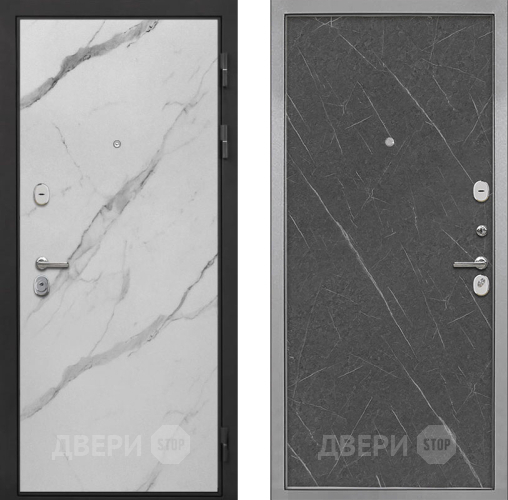 Входная металлическая Дверь Интекрон (INTECRON) Гектор Мрамор Арктик Гладкая Гранит лава оникс в Электроуглях