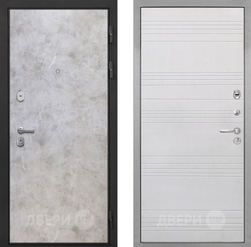 Дверь Интекрон (INTECRON) Гектор Мрамор Светлый ФЛ-316 Белый ясень в Электроуглях