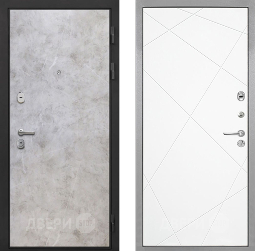 Входная металлическая Дверь Интекрон (INTECRON) Гектор Мрамор Светлый Лучи-М Софт милк в Электроуглях