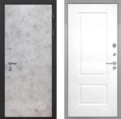 Дверь Интекрон (INTECRON) Гектор Мрамор Светлый Альба Роял Вуд белый в Электроуглях