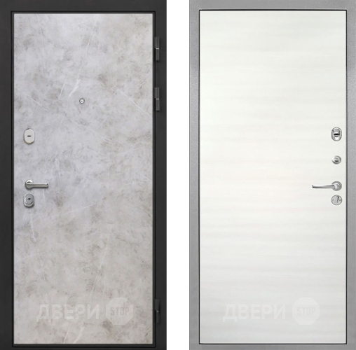 Входная металлическая Дверь Интекрон (INTECRON) Гектор Мрамор Светлый Гладкая Дуб сильвер поперечный в Электроуглях