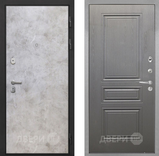 Входная металлическая Дверь Интекрон (INTECRON) Гектор Мрамор Светлый ФЛ-243 Графит вуд дуб в Электроуглях