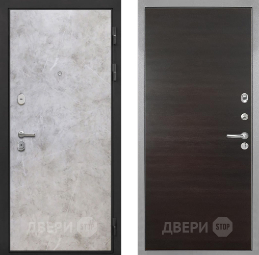 Дверь Интекрон (INTECRON) Гектор Мрамор Светлый Гладкая Эковенге поперечный в Электроуглях