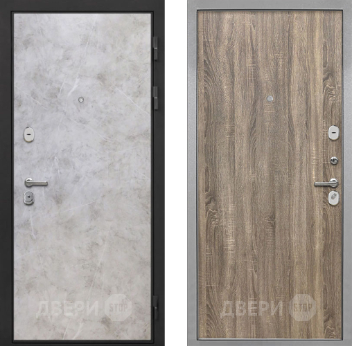 Входная металлическая Дверь Интекрон (INTECRON) Гектор Мрамор Светлый Гладкая Дуб турин в Электроуглях