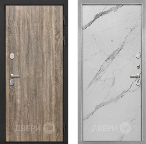 Дверь Интекрон (INTECRON) Гектор Дуб Турин Гладкая Мрамор натуральный арктик в Электроуглях