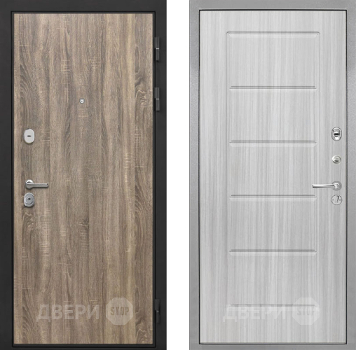 Входная металлическая Дверь Интекрон (INTECRON) Гектор Дуб Турин ФЛ-39 Сандал белый в Электроуглях