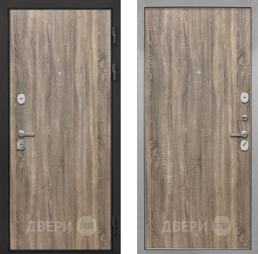 Входная металлическая Дверь Интекрон (INTECRON) Гектор Дуб Турин Гладкая Дуб турин в Электроуглях