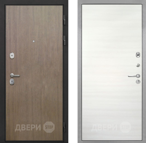 Входная металлическая Дверь Интекрон (INTECRON) Гектор Венге Коричневый Гладкая Дуб сильвер поперечный в Электроуглях