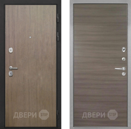 Входная металлическая Дверь Интекрон (INTECRON) Гектор Венге Коричневый Гладкая Дуб тоскано поперечный в Электроуглях