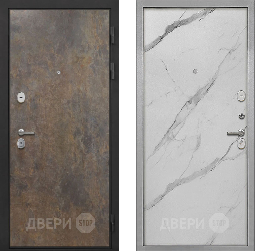 Дверь Интекрон (INTECRON) Гектор Гранж Гладкая Мрамор натуральный арктик в Электроуглях