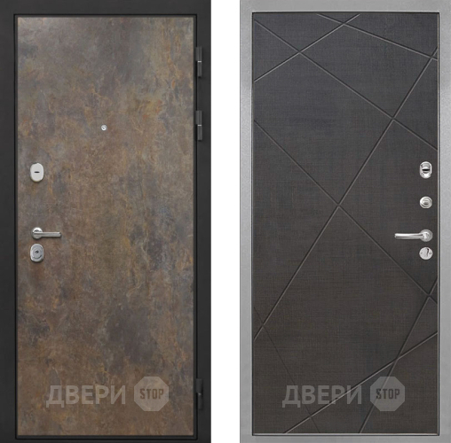 Входная металлическая Дверь Интекрон (INTECRON) Гектор Гранж Лучи-М Венге распил кофе в Электроуглях