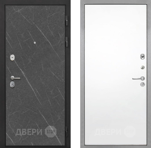 Входная металлическая Дверь Интекрон (INTECRON) Гектор Гранит Лава Оникс Гладкая Силк Сноу в Электроуглях