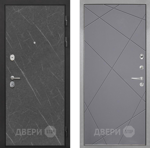 Входная металлическая Дверь Интекрон (INTECRON) Гектор Гранит Лава Оникс Лучи-М Графит софт в Электроуглях