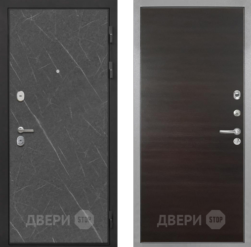 Входная металлическая Дверь Интекрон (INTECRON) Гектор Гранит Лава Оникс Гладкая Эковенге поперечный в Электроуглях