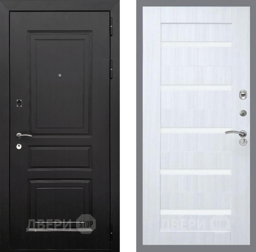 Входная металлическая Дверь Рекс (REX) 6 Венге СБ-14 стекло белое Сандал белый в Электроуглях