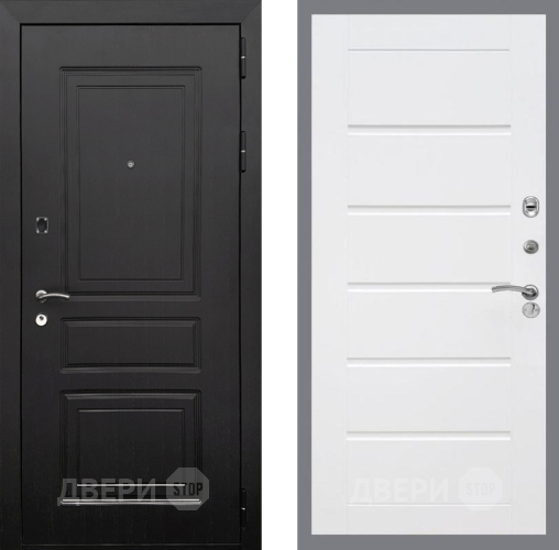 Входная металлическая Дверь Рекс (REX) 6 Венге Сити Белый ясень в Электроуглях