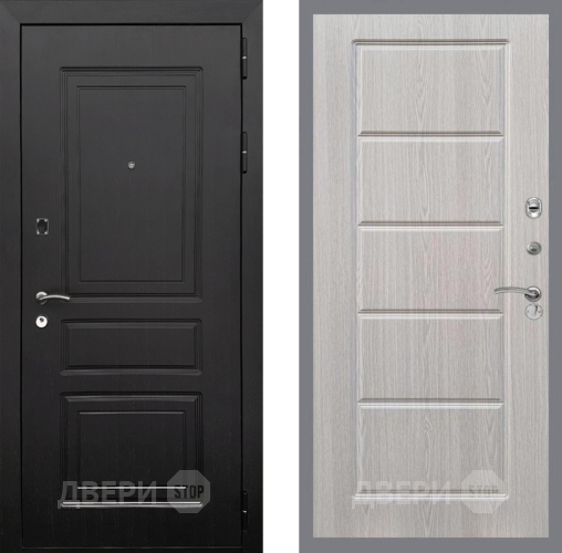 Входная металлическая Дверь Рекс (REX) 6 Венге FL-39 Беленый дуб в Электроуглях