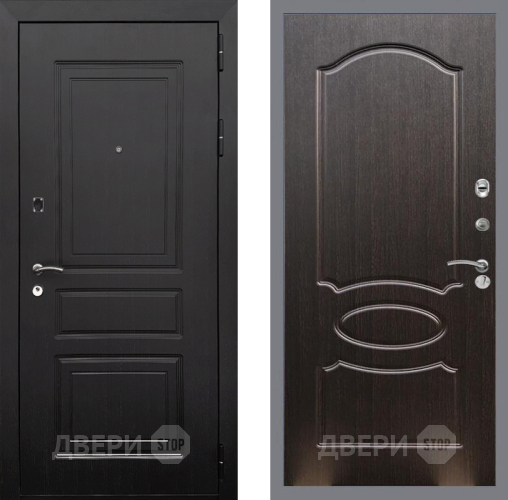 Входная металлическая Дверь Рекс (REX) 6 Венге FL-128 Венге светлый в Электроуглях