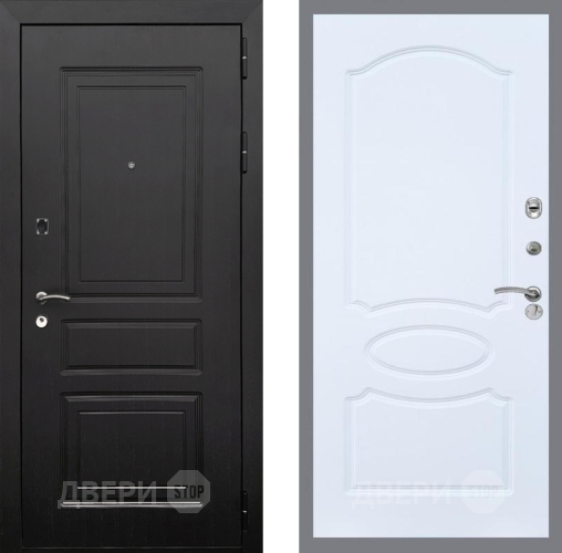 Входная металлическая Дверь Рекс (REX) 6 Венге FL-128 Силк Сноу в Электроуглях