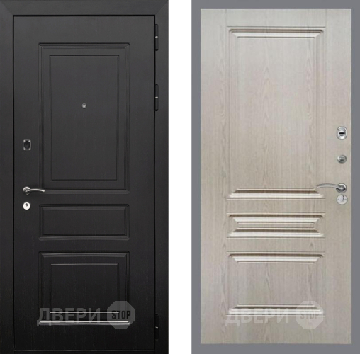 Входная металлическая Дверь Рекс (REX) 6 Венге FL-243 Беленый дуб в Электроуглях