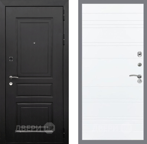 Входная металлическая Дверь Рекс (REX) 6 Венге Line Силк Сноу в Электроуглях