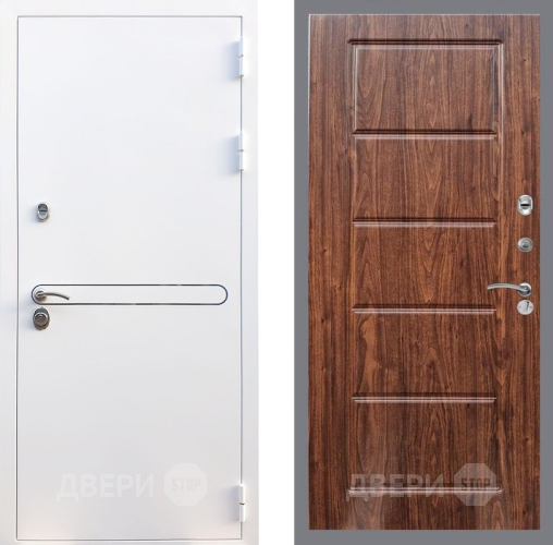 Входная металлическая Дверь Рекс (REX) 27 FL-39 орех тисненый в Электроуглях