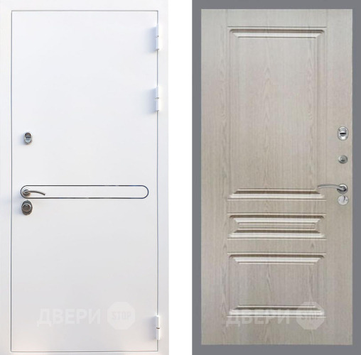 Входная металлическая Дверь Рекс (REX) 27 FL-243 Беленый дуб в Электроуглях