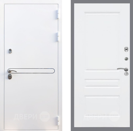 Входная металлическая Дверь Рекс (REX) 27 FL-243 Силк Сноу в Электроуглях