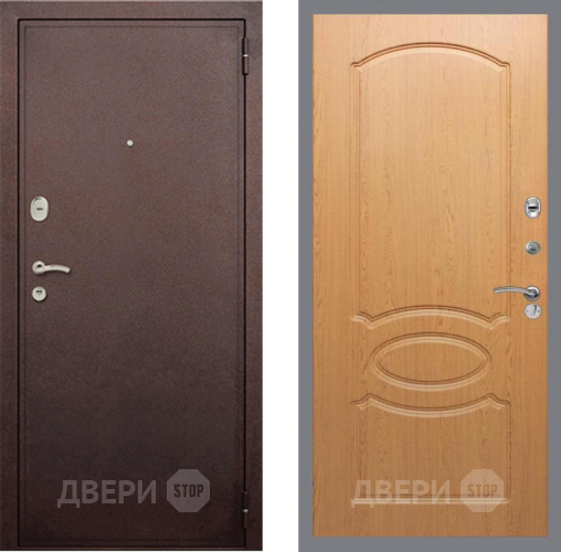 Дверь Рекс (REX) 2 Медный Антик FL-128 Дуб в Электроуглях