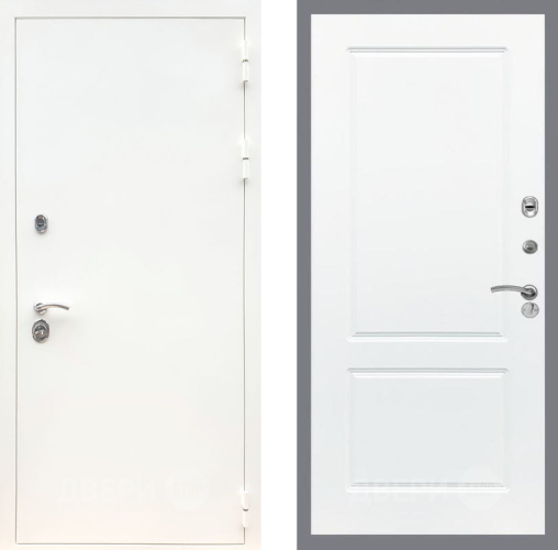 Входная металлическая Дверь Рекс (REX) 5 Белая Шагрень FL-117 Силк Сноу в Электроуглях