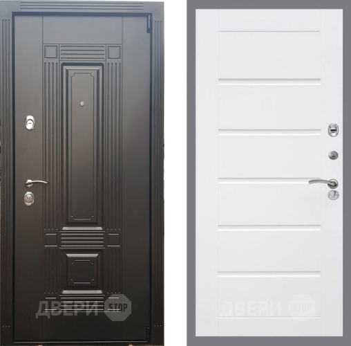 Входная металлическая Дверь Рекс (REX) 9 Сити Белый ясень в Электроуглях