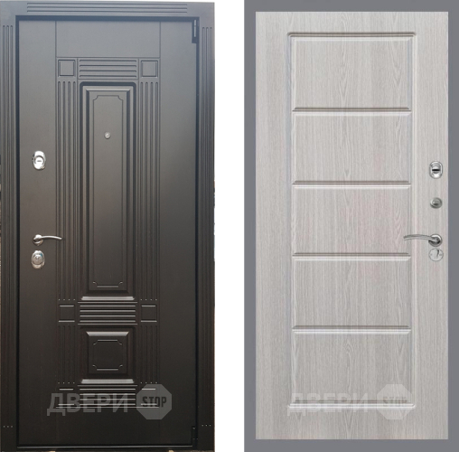 Входная металлическая Дверь Рекс (REX) 9 FL-39 Беленый дуб в Электроуглях