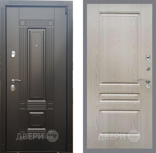 Входная металлическая Дверь Рекс (REX) 9 FL-243 Беленый дуб в Электроуглях