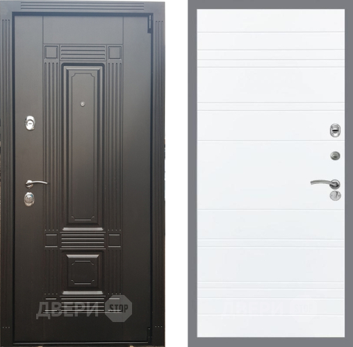 Входная металлическая Дверь Рекс (REX) 9 Line Силк Сноу в Электроуглях