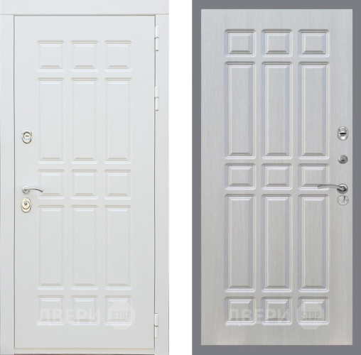 Входная металлическая Дверь Рекс (REX) 8 Силк Сноу FL-33 Лиственница беж в Электроуглях